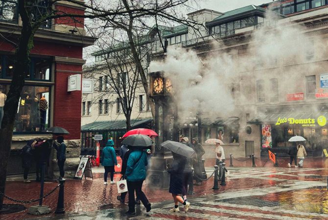 Cidades da América do Norte onde chove com frequência