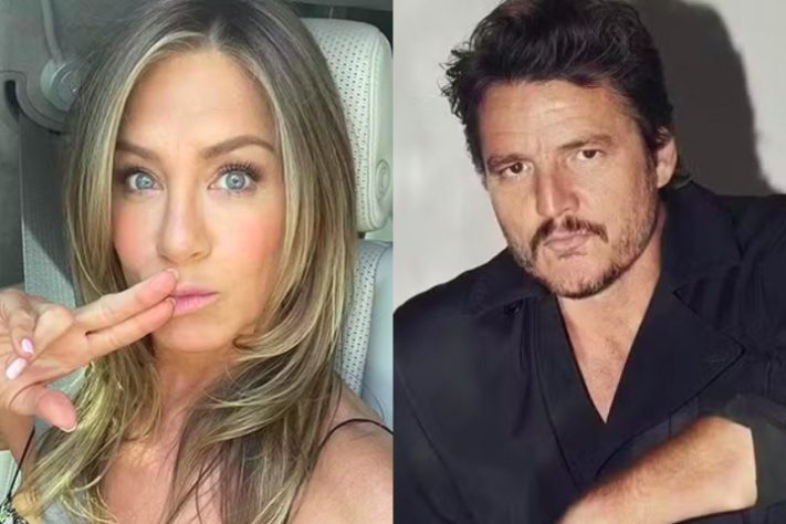 Montagem - Jennifer Aniston e Pedro Pascal