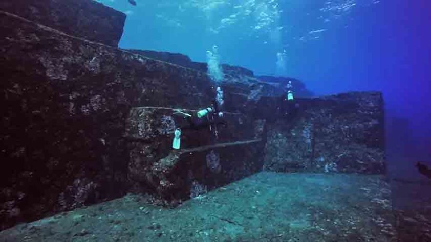 Monumento Yonaguni, Ilhas Ryukyu, Japão - Reprodução/Video/YouTube/History Channel