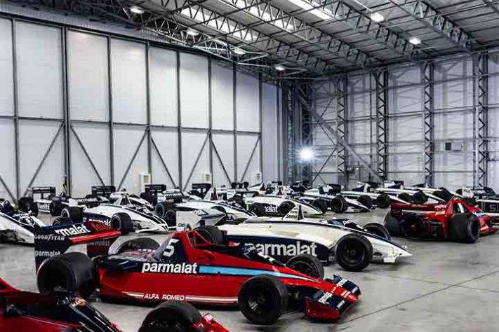 Carros históricos de ex-chefão da F1 