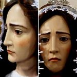 Restauração da imagem de Nossa Senhora das Dores, em Pirenópolis - Reprodução de vídeo TV Anhanguera