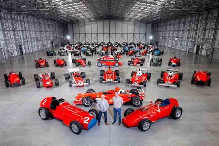 Carros históricos de ex-chefão da F1 