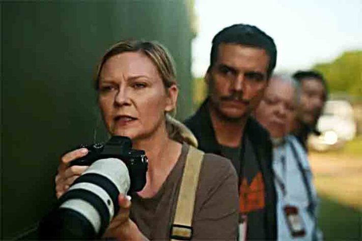 Kirsten Dunst em Guerra Civil (2024) - Atores que fizeram sucesso quando eram criança - Divulgação