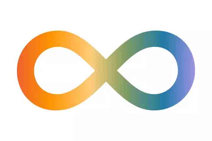 Já a fita do infinito colorida, adotada mais recentemente, simboliza a inclusão e a diversidade, destacando que o autismo é parte natural da neurodiversidade humana.