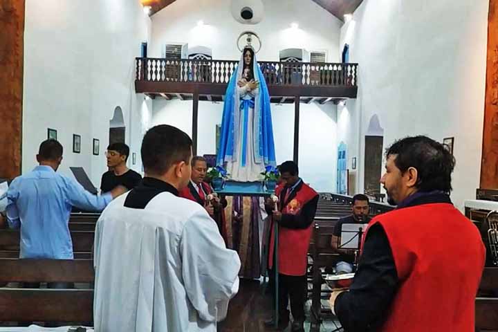 A Diocese de Anápolis, que administra as igrejas de Pirenópolis, deu acesso para perícia na imagem da santa e as devidas avaliações técnicas. 
