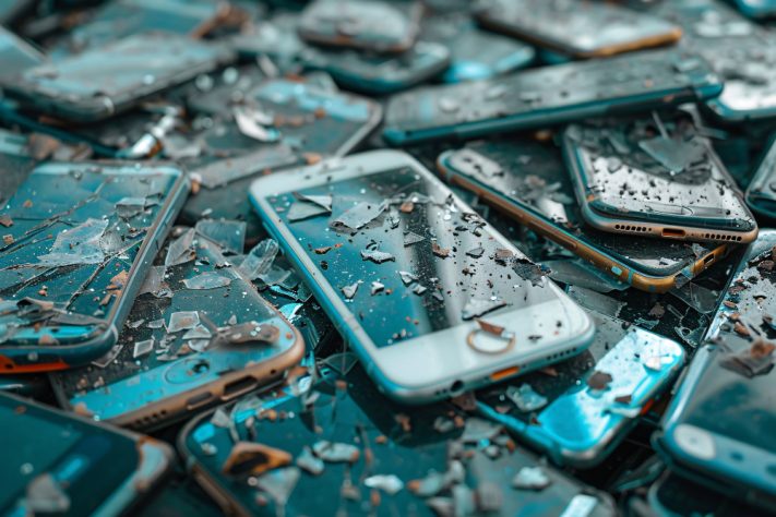 Celulares/smartphones quebrados