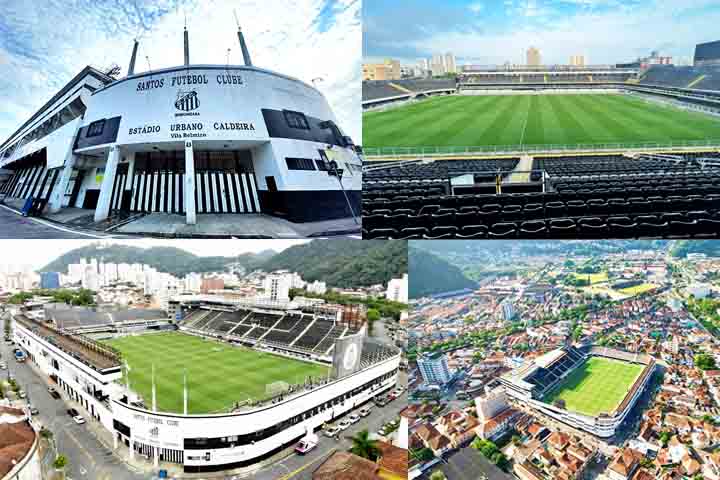 Estádio Urbano Caldeira - A tradicional Vila Belmiro, inaugurada em 12 de outubro de 1916, é a casa do Santos Futebol Clube. Palco histórico que viu nascerem craques como Pelé e Neymar, é um dos pontos mais conhecidos da cidade.