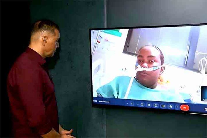 Tumor raro altera cor de pele de jovem cearense