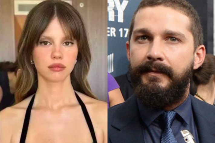 Montagem Mia Goth e Shia LaBeouf