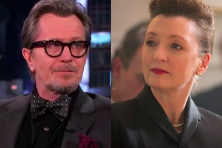 Montagem - Gary Oldman e Lesley Manville