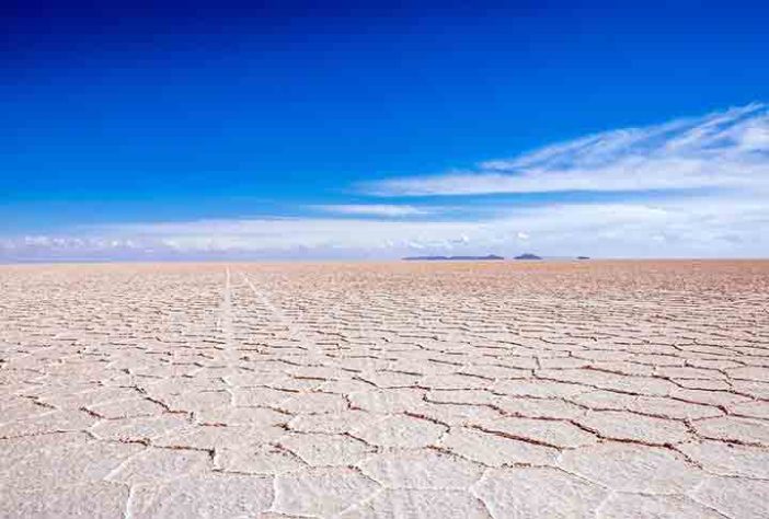 Salar de Uyuni , deserto de sal, Bolívia 