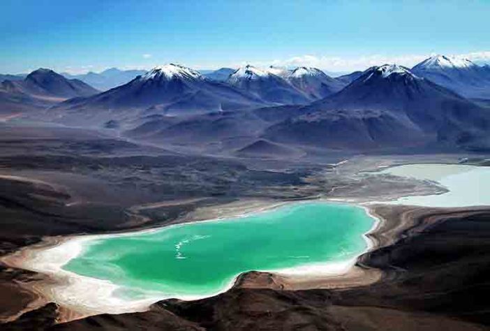 Laguna Verde - Salar de Uyuni , deserto de sal, Bolívia