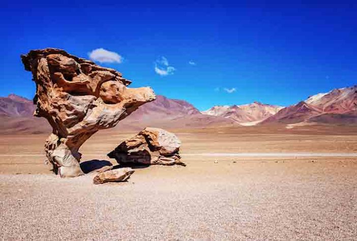 Árbol de Piedra - Salar de Uyuni , deserto de sal, Bolívia