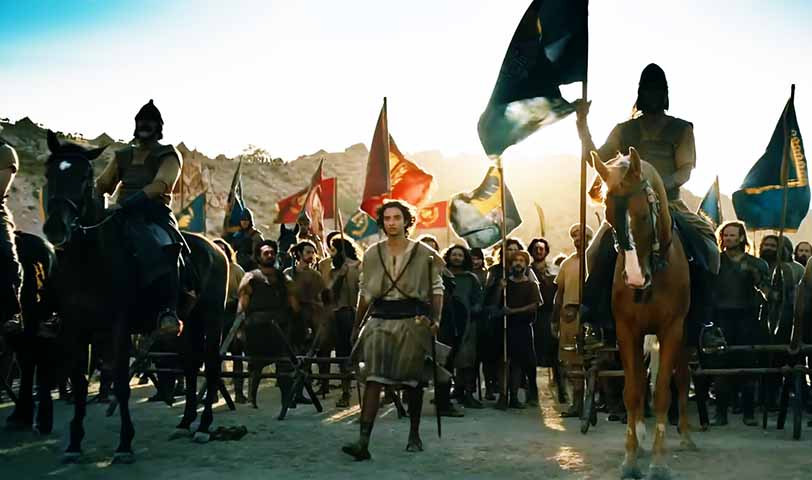 A série combina fidelidade ao contexto histórico com uma narrativa envolvente, que vislumbra os dilemas humanos por trás do mito.