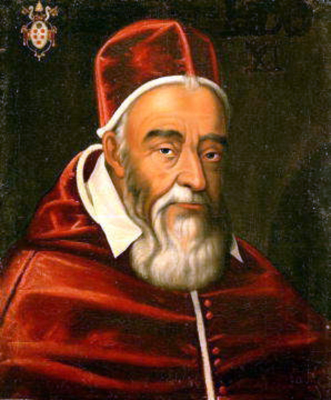Papa Leão XI (n. 1535 – m. 1605)  Pontificado em 1605. Também florentino, teve um pontificado de apenas 27 dias, um dos mais curtos da história.
-Domínio público