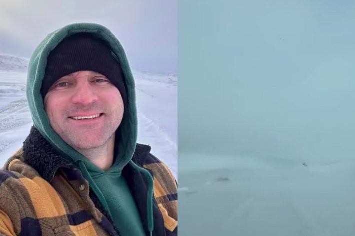Montagem - Brasileiro que viajava pela Patagônia fica preso na neve e anda por 24 km sozinho até ser encontrado
