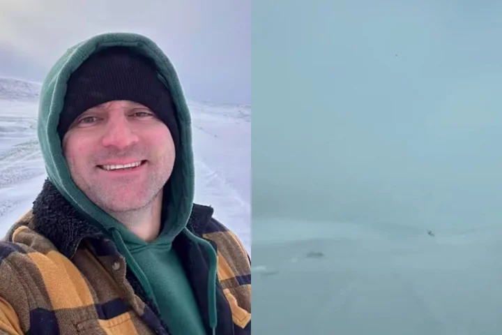 Montagem - Brasileiro que viajava pela Patagônia fica preso na neve e anda por 24 km sozinho até ser encontrado