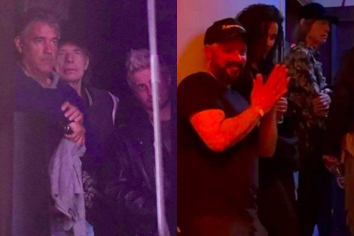 Montagem - Mick Jagger vai a show de Vanessa da Mata em Londres