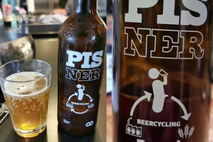 Montagem - Cerveja dinamarquesa Pisner usa urina humana como ingrediente