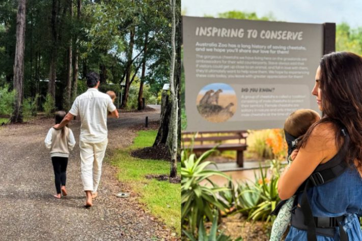 Montagem - Rodrigo Santoro vai com a família em zoológico na Austrália