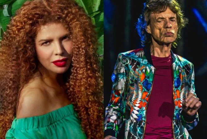 Mick Jagger vai a show de Vanessa da Mata e “tieta” cantora nos bastidores