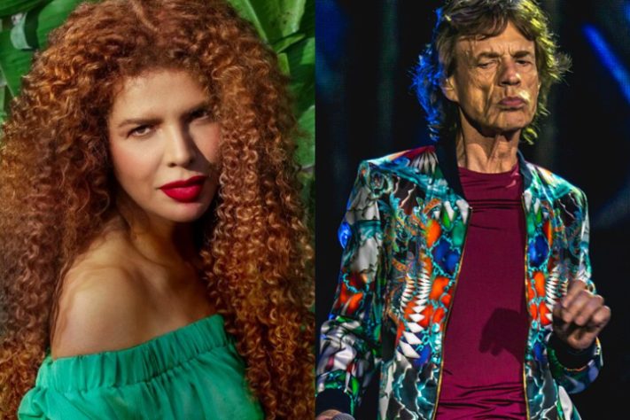 Montagem - Vanessa da Mata e Mick Jagger