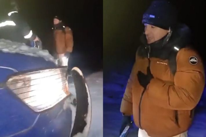Montagem - Brasileiro que viajava pela Patagônia fica preso na neve e anda por 24 km sozinho até ser encontrado