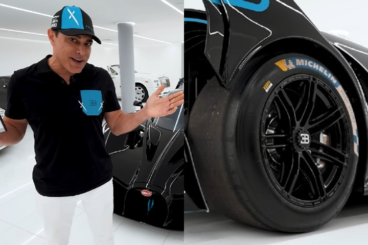 Montagem - Youtuber gasta R$ 44 mil para trocar pneus de supercarro a cada 60 km rodados