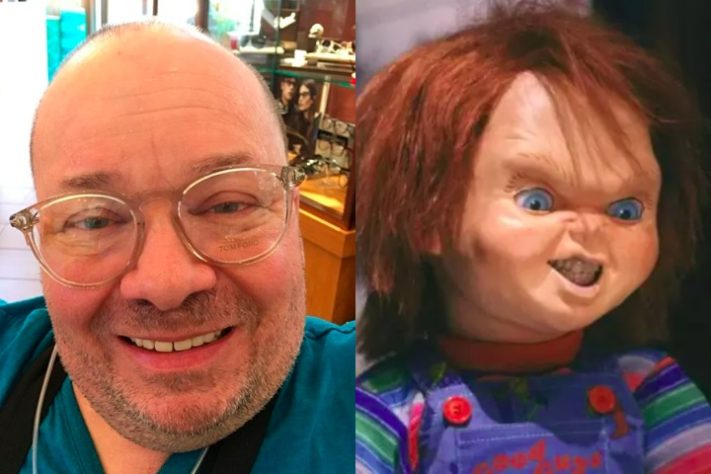 Montagem - Ed Gale, ator que interpretou Chucky