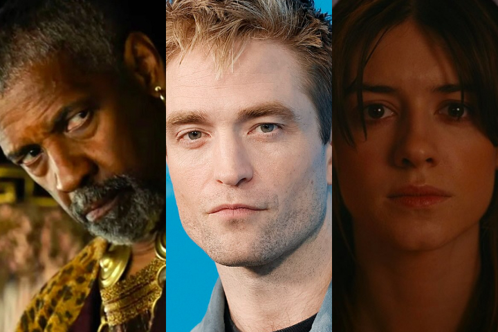 Montagem - Denzel Washington, Robert Pattinson, Daisy Edgar-Jones