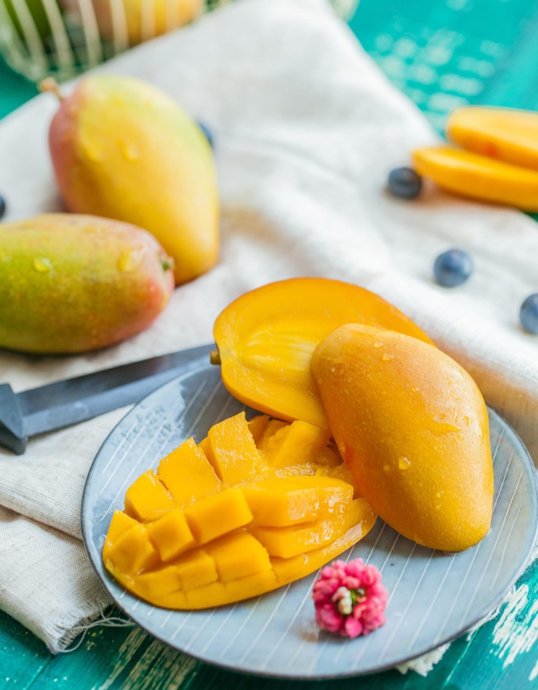 Os antioxidantes, como a vitamina C e os polifenóis, da manga ajudam a combater os radicais livres, que são responsáveis pelo envelhecimento precoce da pele. -Pixabay
