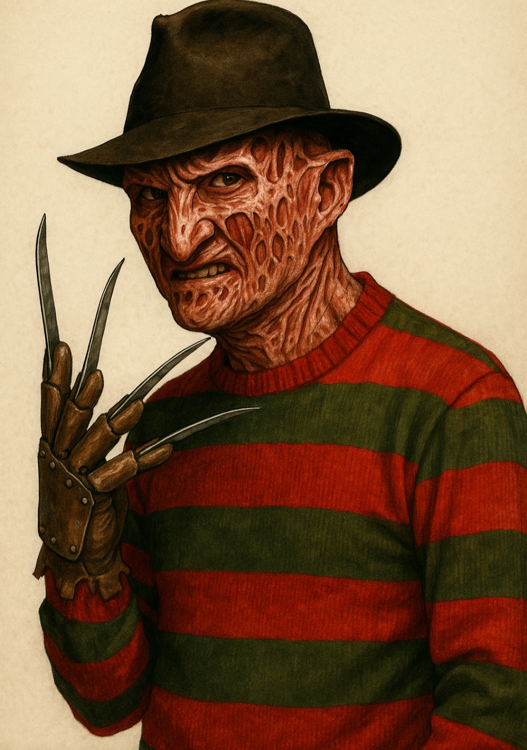 Cores clássicas - Outro ponto interessante sobre a vestimenta de Freddy Krueger é a cor.