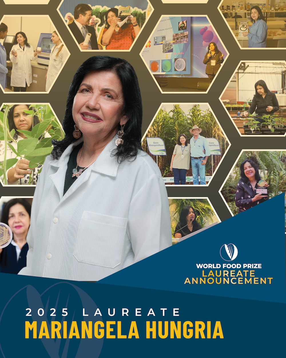 A engenheira agrônoma já tinha sido laureada com o Prêmio Mundial da Alimentação (World Food Prize, no original em inglês), honraria considerada o “Nobel da Agricultura”. 
