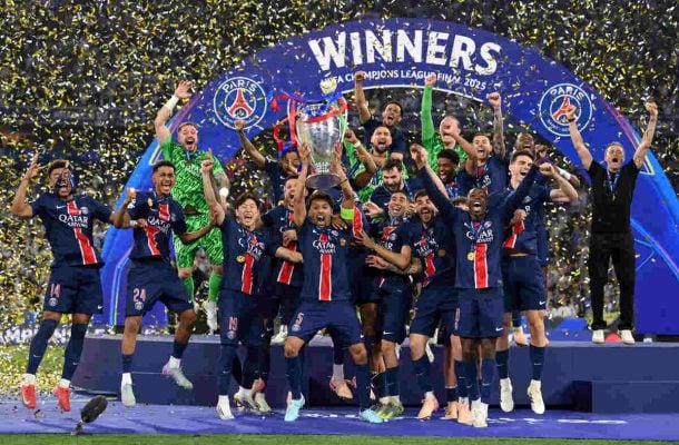 Neymar parabeniza PSG pelo título da Champions