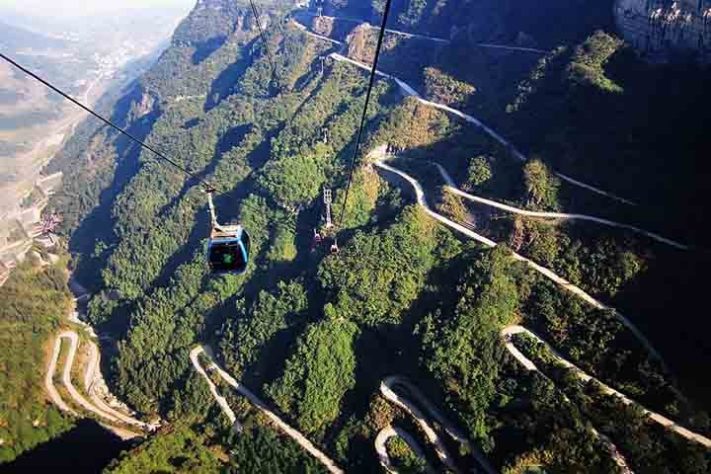 Estrada da Montanha Tianmen - 