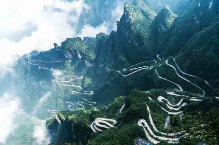 Estrada da Montanha Tianmen - 