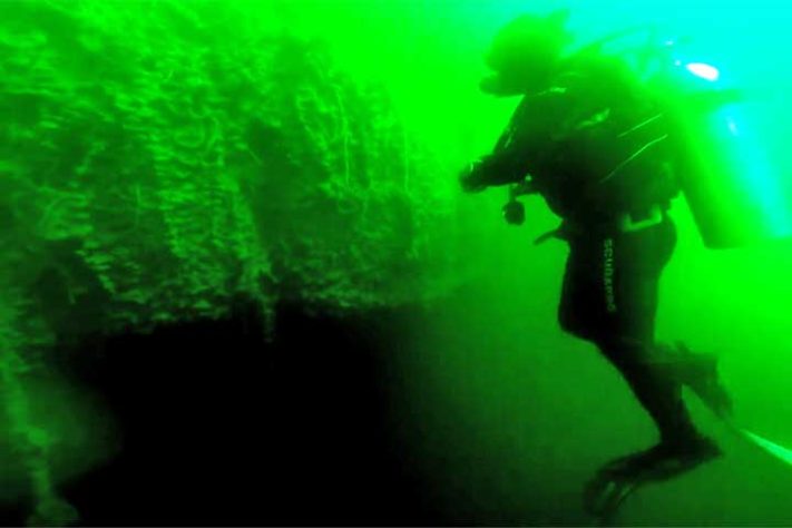 Lagoa azul de Niquelândia (GO)- Reprodução de Vídeo Rede Globo