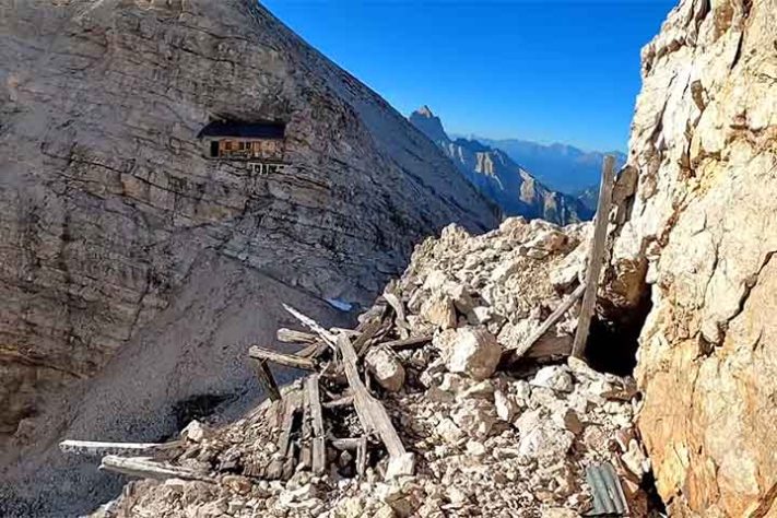 Via Ferrata Ivano Dibona - Buffa di Perrero, Itália - Reprodução do Youtube canal Nicolò Fontanini