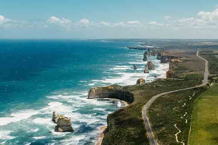 A melhor época pode variar: se for pelo norte - Maior estrada nacional do mundo - Reprodução do x @Melbourne