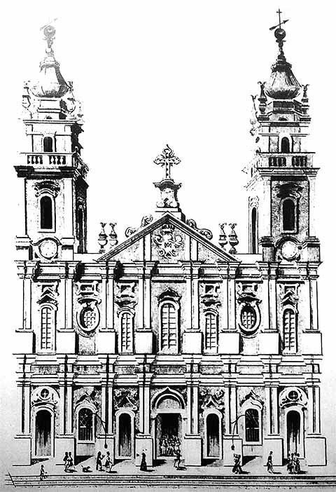 O dia 6 de julho de 1775 marca a bênção ao primeiro bloco de pedra da igreja. Essa é considerada a data de nascimento da Candelária. 
