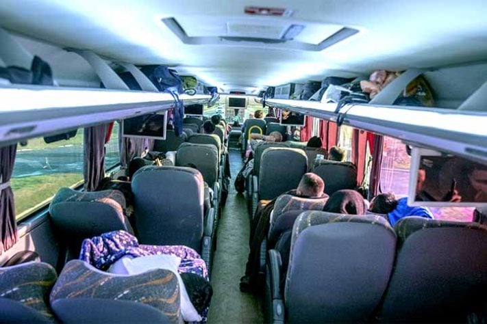 Apesar do desconforto de passar tanto tempo sentado - Viagem de ônibus mais longa do mundo - Secom