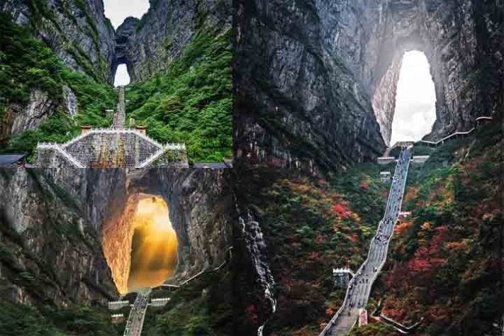 Montanha Tianmen - Estrada da Montanha Tianmen
