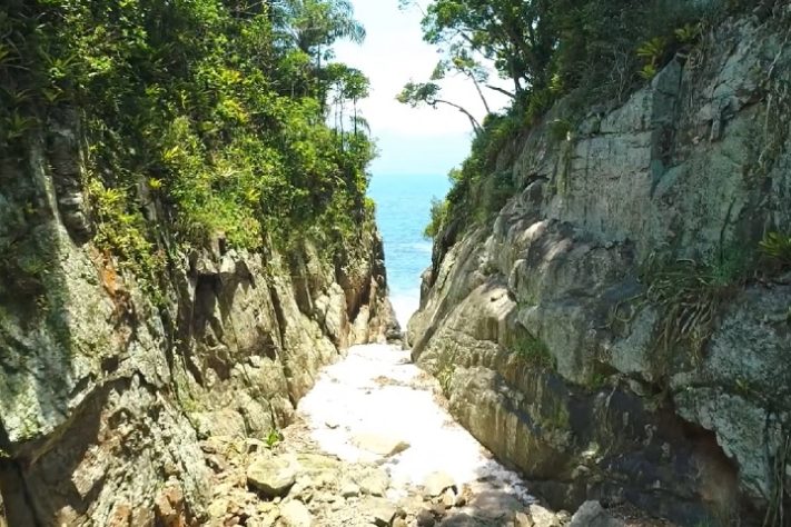 Ilha da Selinha - Praia minúscula do litoral de São Paulo tenta entrar para o Guinness Book como a menor do mundo