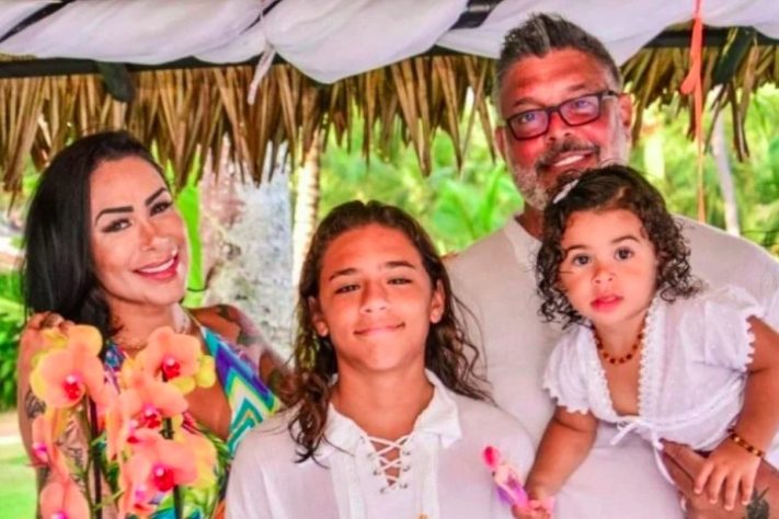 Alexandre Frota, esposa e filhos