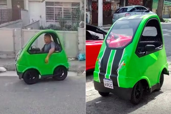 Mecânico brasileiro tenta entrar para o Livro dos Recordes com ‘menor carro do mundo’