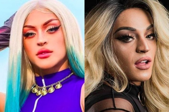 Montagem - Johann é sósia da Pabllo Vittar