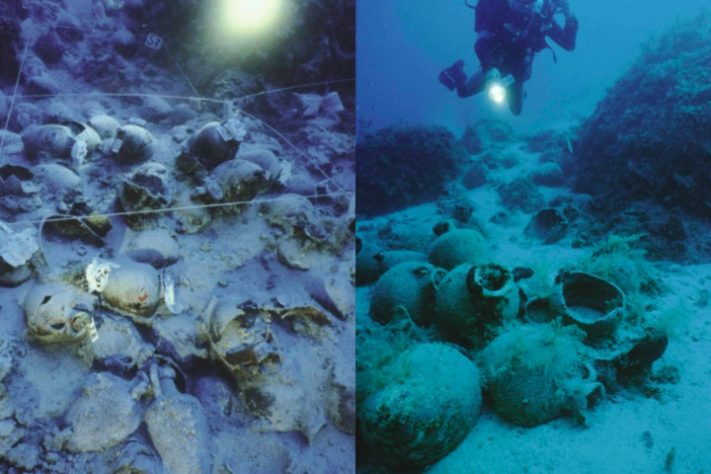 Montagem - naufrágio do navio Tektaş Burnu