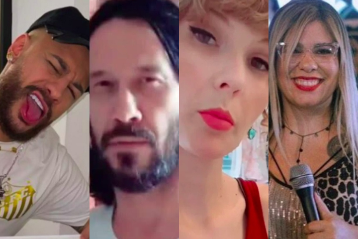 Montagem - Sósias de famosos