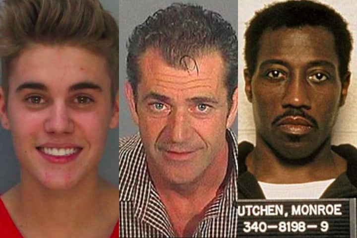 Montagem - Celebridades que já foram parar na cadeia