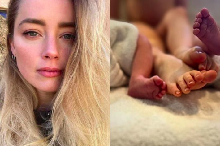 Montagem - Filhos gêmeos da Amber Heard